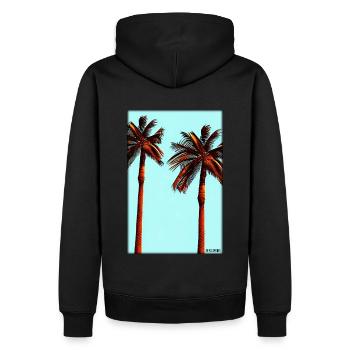Palm Beach Holiday Summer Sun Sea Travel Holidays - Sweat à capuche Premium bio Homme - noir - Dos - Nico (187cm)