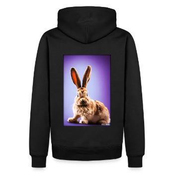 Rabbit Easter Easter Pet Easter Holiday - Men’s Premium Organic Hoodie - black - Back - Nico (187cm)