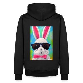 Easter Sunglasses Easter Pet Party - Men’s Premium Organic Hoodie - black - Back - Nico (187cm)
