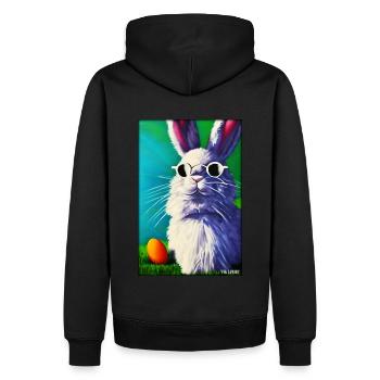 Easter Sunglasses Easter Pet Party - Men’s Premium Organic Hoodie - black - Back - Nico (187cm)