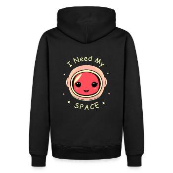 Astronaute - Sweat à capuche Premium bio Homme - noir - Dos - Nico (187cm)