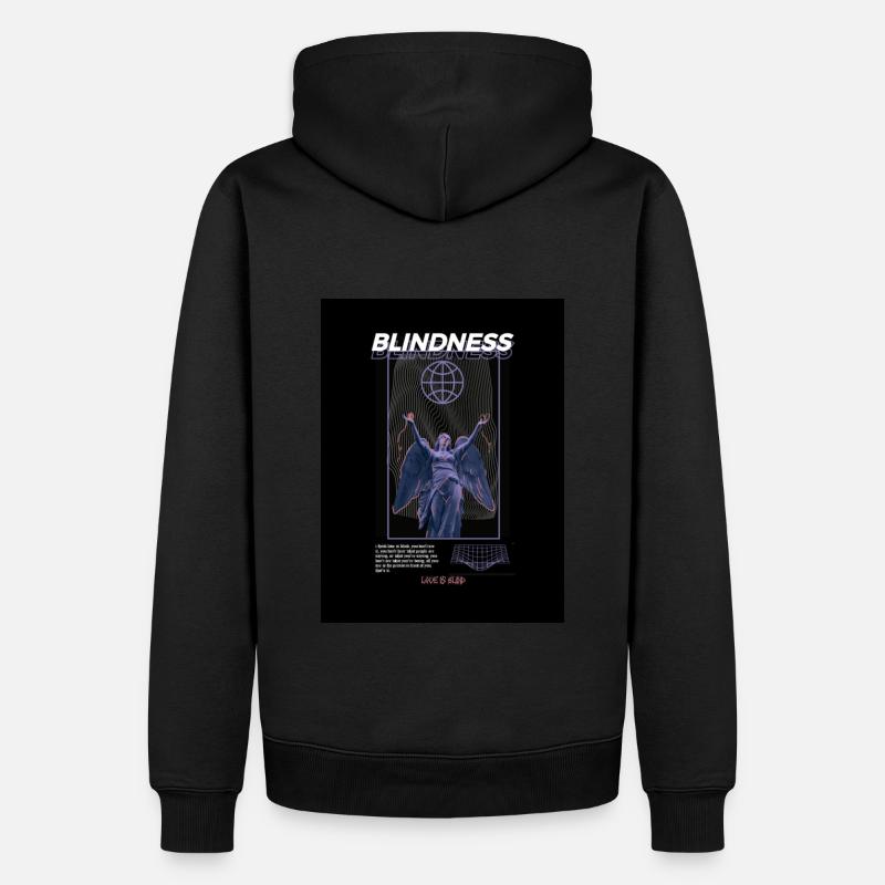 Blindness - Männer Premium Bio Hoodie - Schwarz
