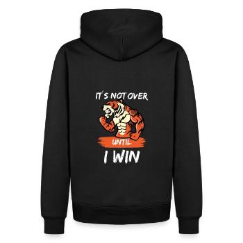 Positive Energie Lebenseinstellung Herausforderung - Männer Premium Bio Hoodie - Schwarz - Hinten - Nico (187cm)