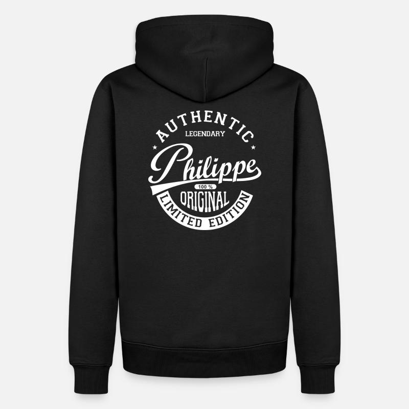 Philippe Geschenk personalisierte T-Shirt Philippe - Männer Premium Bio Hoodie - Schwarz