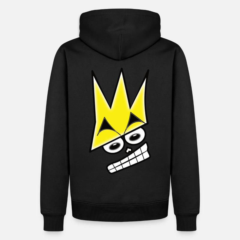Roi squelette - Sweat à capuche Premium bio Homme - noir