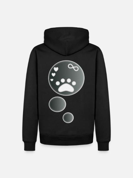 Animal Thoughts - Men’s Premium Organic Hoodie - black