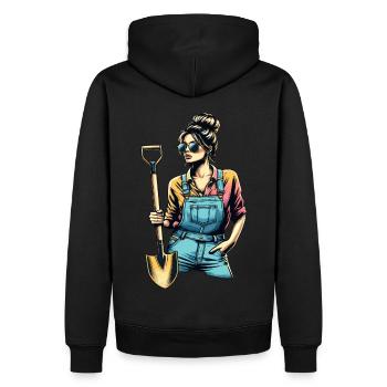 Garten Geschenk Gärtnerin Geburtstag Geschenk - Männer Premium Bio Hoodie - Schwarz - Hinten - Nico (187cm)