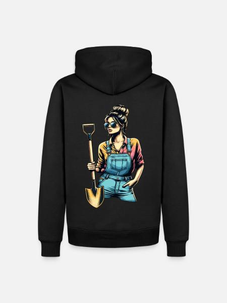 Garten Geschenk Gärtnerin Geburtstag Geschenk - Männer Premium Bio Hoodie - Schwarz