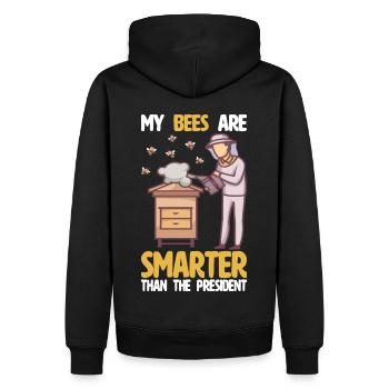 beekeeper beekeeper bees honey bee beekeeping - Men’s Premium Organic Hoodie - black - Back - Nico (187cm)