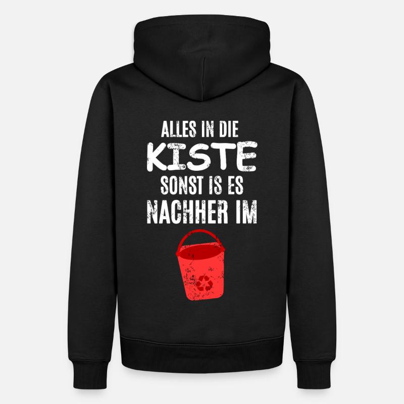 Alles im Eimer - Männer Premium Bio Hoodie - Schwarz