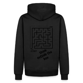 Vermeiden Sie unnötige Straßen - Männer Premium Bio Hoodie - Schwarz - Hinten - Nico (187cm)