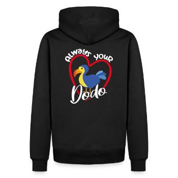 Für immer Dein Dodo - Männer Premium Bio Hoodie - Schwarz - Hinten - Nico (187cm)