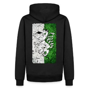 Steiermark - Männer Premium Bio Hoodie - Schwarz - Hinten - Nico (187cm)