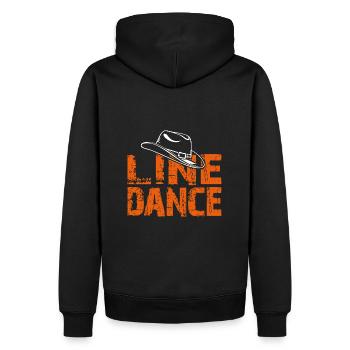 Danse en ligne Danse en ligne Danse en ligne. L décoratif - Sweat à capuche Premium bio Homme - noir - Dos - Nico (187cm)