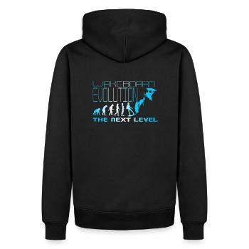 Wakeboard Evolution Next Level Frau, Wakeskate - Männer Premium Bio Hoodie - Schwarz - Hinten - Nico (187cm)