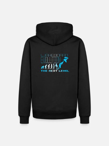 Wakeboard Evolution Next Level Frau, Wakeskate - Männer Premium Bio Hoodie - Schwarz