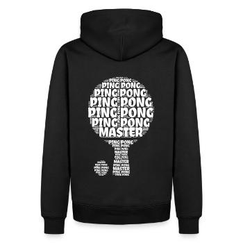 Tischtennisschläger Ping Pong Master Ball - Sweat à capuche Premium bio Homme - noir - Dos - Nico (187cm)