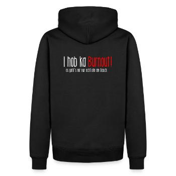 ich habe kein Burnout - ich mag euch nur nicht - Männer Premium Bio Hoodie - Schwarz - Hinten - Nico (187cm)