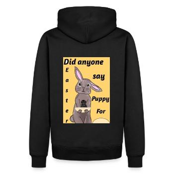 Easter Design For The Puppy Lovers - Men’s Premium Organic Hoodie - black - Back - Nico (187cm)