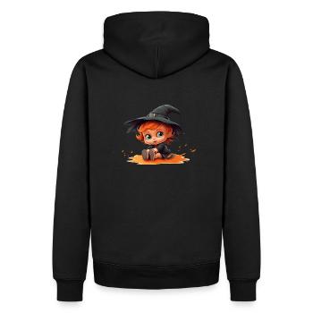 Sorcière bébé d’Halloween - Sweat à capuche Premium bio Homme - noir - Dos - Nico (187cm)