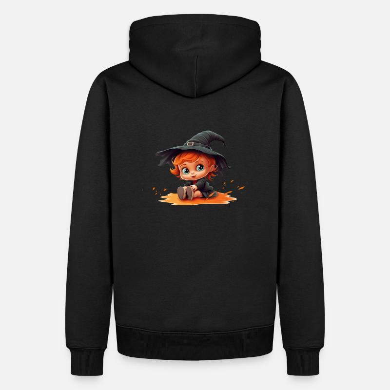 Sorcière bébé d’Halloween - Sweat à capuche Premium bio Homme - noir