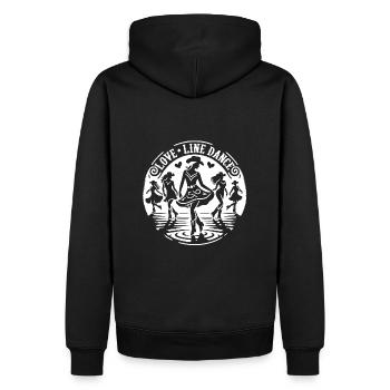 Amour Danse en ligne Western Filles Cowboys dansant - Sweat à capuche Premium bio Homme - noir - Dos - Nico (187cm)