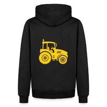 Traktor Landwirt Landwirt - Männer Premium Bio Hoodie - Schwarz - Hinten - Nico (187cm)