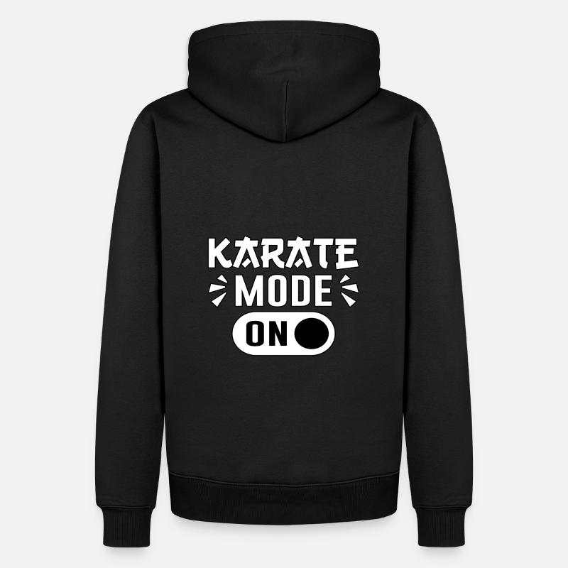 Mode karaté activé - Sweat à capuche Premium bio Homme - noir