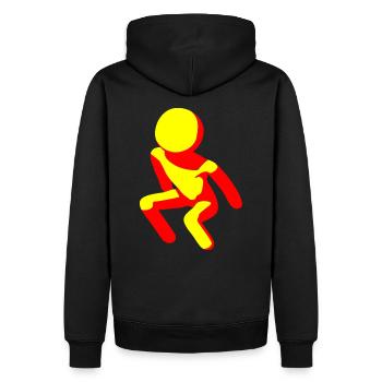 Für den Mechelen-Anhänger - Männer Premium Bio Hoodie - Schwarz - Hinten - Nico (187cm)