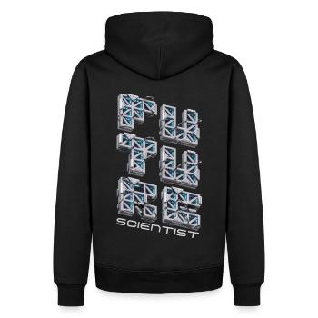 Scientifique, 3D Futuriste, Future Sci Fi - Sweat à capuche Premium bio Homme - noir - Dos - Nico (187cm)
