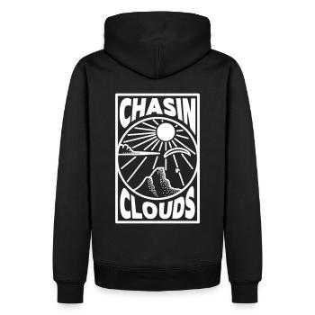 Chasin Clouds Parapente Vecteur - Sweat à capuche Premium bio Homme - noir - Dos - Nico (187cm)