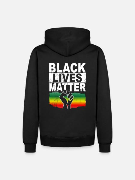 Black Lives Matter - Männer Premium Bio Hoodie - Schwarz