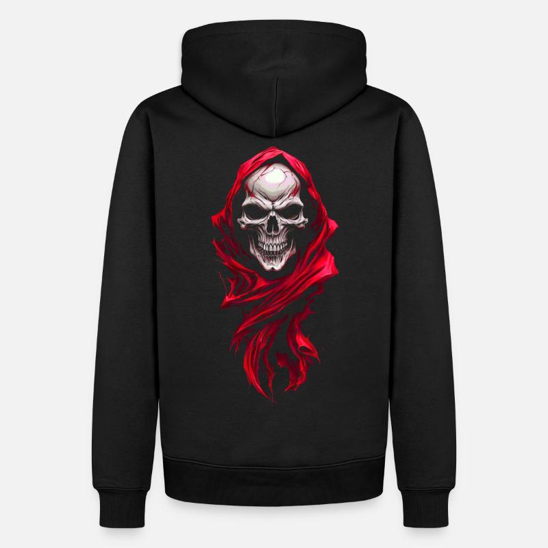 Mort en rouge - Sweat à capuche Premium bio Homme - noir
