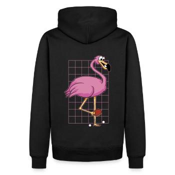 Tischtennis Outfit Damen Katze - Männer Premium Bio Hoodie - Schwarz - Hinten - Nico (187cm)