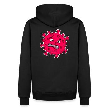 Corona - Sweat à capuche Premium bio Homme - noir - Dos - Nico (187cm)