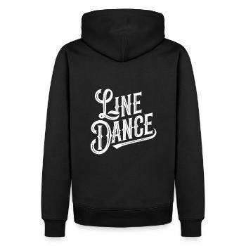 Line Dancing Country Dance - Line Dance Tanzen - Männer Premium Bio Hoodie - Schwarz - Hinten - Nico (187cm)