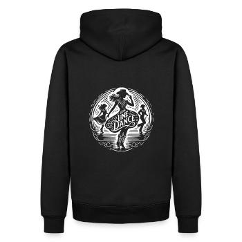 Amour Danse en ligne Western Filles Cowboys dansant - Sweat à capuche Premium bio Homme - noir - Dos - Nico (187cm)