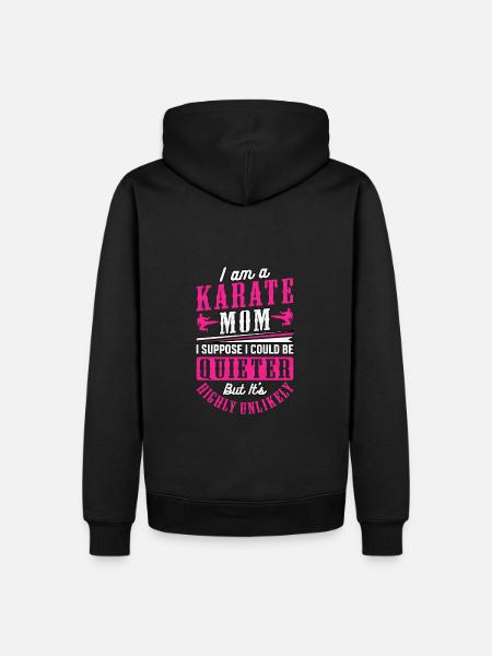 Karate Mom - Men’s Premium Organic Hoodie - black