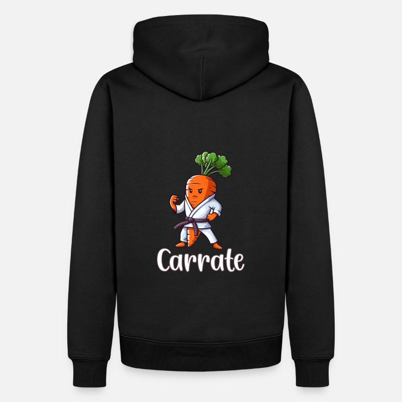 Carrate - Sweat à capuche Premium bio Homme - noir