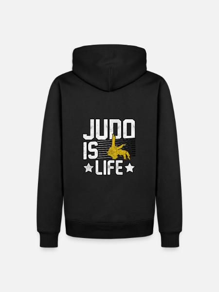 Judo is Life - Men’s Premium Organic Hoodie - black
