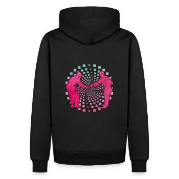 Judo - Sweat à capuche Premium bio Homme - noir - Dos - Nico (187cm)