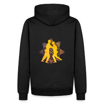 Judo - Sweat à capuche Premium bio Homme - noir - Dos - Nico (187cm)