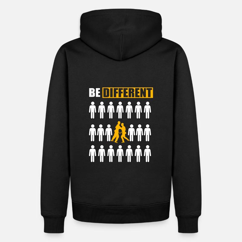 Sei anders Judo - Männer Premium Bio Hoodie - Schwarz
