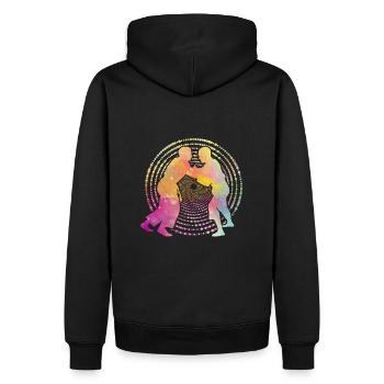 Judo - Sweat à capuche Premium bio Homme - noir - Dos - Nico (187cm)
