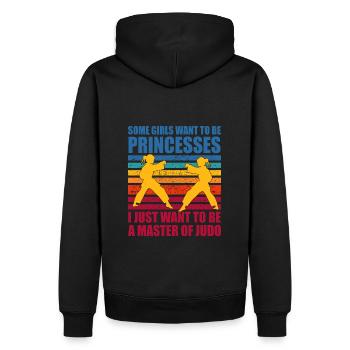 Some Girls want to be princesses I just want to be - Men’s Premium Organic Hoodie - black - Back - Nico (187cm)
