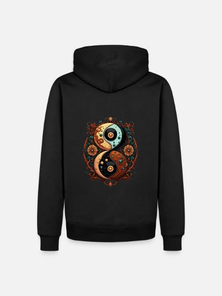 Yin Yang - Men’s Premium Organic Hoodie - black