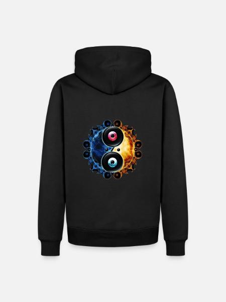 Yin Yang - Men’s Premium Organic Hoodie - black