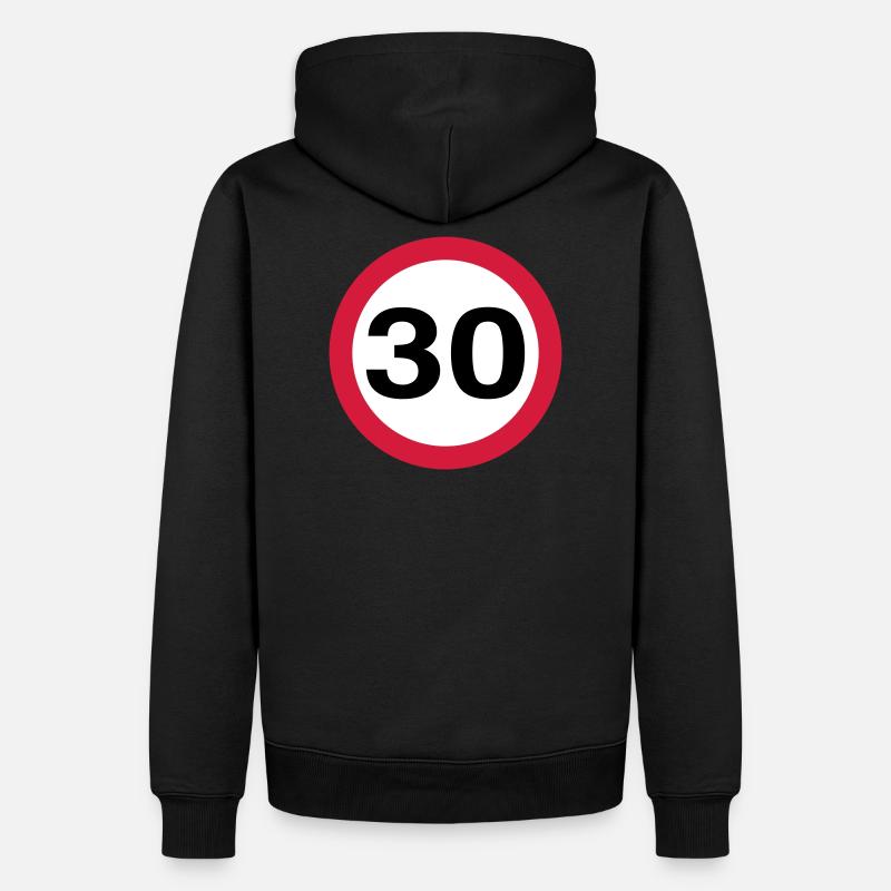 30 mph - Vector - Sweat à capuche Premium bio Homme - noir