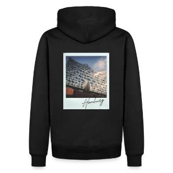 Hambourg Elbphilharmonie - Sweat à capuche Premium bio Homme - noir - Dos - Nico (187cm)
