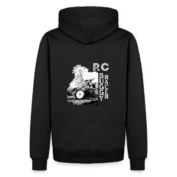 RC Buggy Racer Röntgenauto Hobby - Männer Premium Bio Hoodie - Schwarz - Hinten - Nico (187cm)